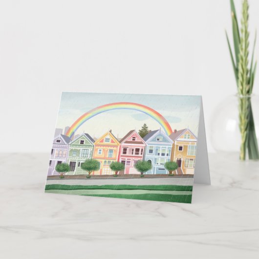 San Francisco Pastel geschilderd Vrouwen Blank Kaa Kaart (Voorkant)