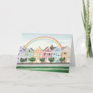 San Francisco Pastel geschilderd Vrouwen Blank Kaa Kaart