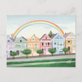 San Francisco Pastel geschilderde dames Briefkaart