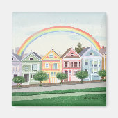 San Francisco Pastel geschilderde dames Magneet (Voorkant)