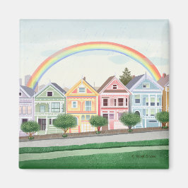 San Francisco Pastel geschilderde dames Magneet