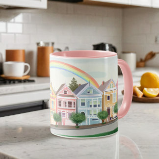 San Francisco Pastel geschilderde dames Mok