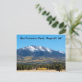 San Francisco Peak in de Herfst Briefkaart (Staand voorkant)