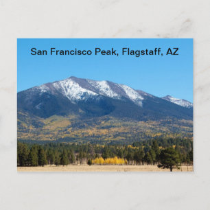 San Francisco Peak in de Herfst Briefkaart