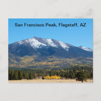 San Francisco Peak in de Herfst Briefkaart