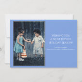 San Francisco Peaks Arizona Foto met kerstmis Feestdagenkaart (Achterkant)