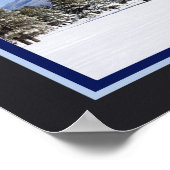 San Francisco Peaks Arizona op sneeuwfoto Poster (Hoek)