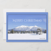 San Francisco Peaks Flagstaff Arizona Custom Feestdagenkaart (Voorkant)