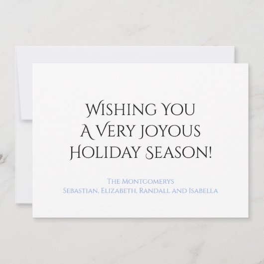 San Francisco Peaks Flagstaff Arizona Custom Feestdagenkaart (Achterkant)