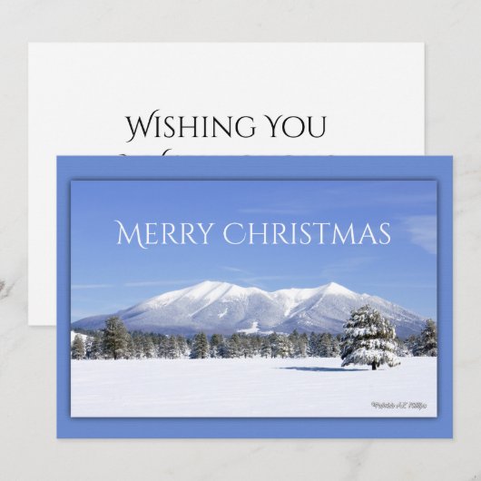 San Francisco Peaks Flagstaff Arizona Custom Feestdagenkaart (Voorkant / Achterkant)