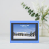 San Francisco Peaks Flagstaff Arizona op sneeuw Briefkaart (Staand voorkant)