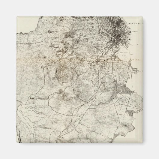 San Francisco Peninsula Magneet (Voorkant)