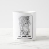 San Francisco Peninsula Map Grote Koffiekop (Voorkant)