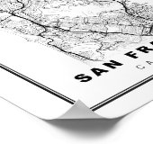 San Francisco Peninsula Map Poster (Hoek)