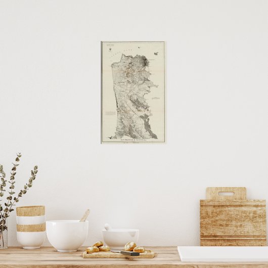 San Francisco Peninsula Poster (Keuken)