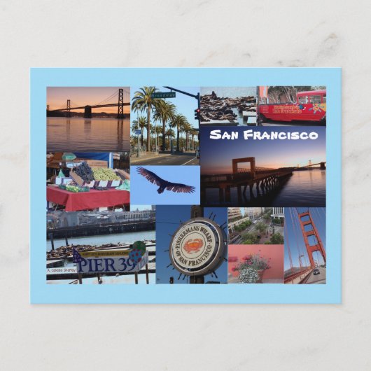 San Francisco Photo Collage Briefkaart (Voorkant)