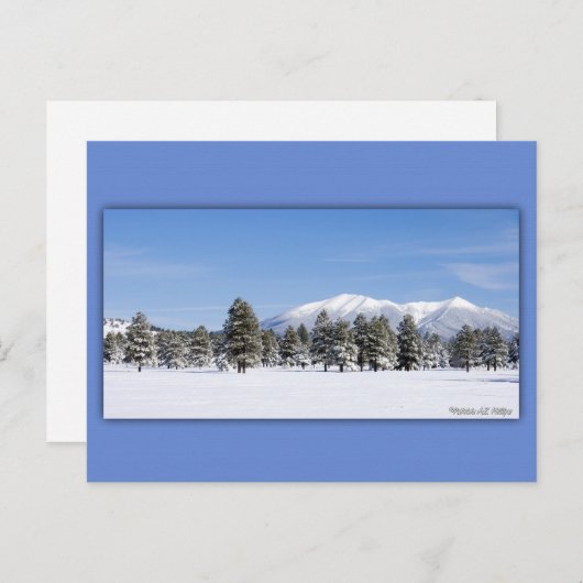 San Francisco piept op sneeuw Briefkaart (Voorkant / Achterkant)