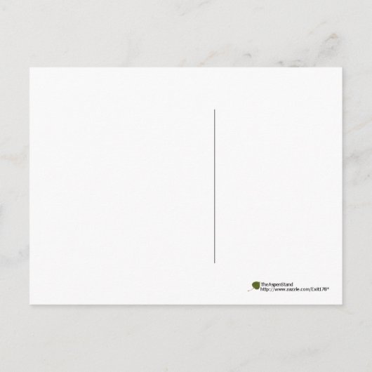 San Francisco piept op sneeuw Briefkaart (Achterkant)