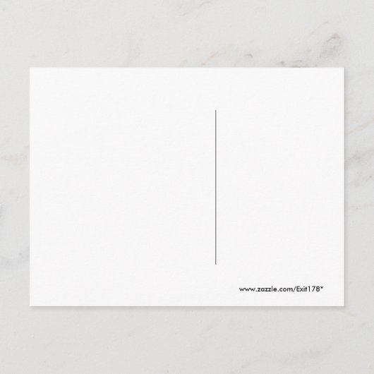 San Francisco piept op sneeuw Briefkaart (Achterkant)