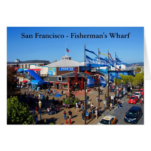 San Francisco Pier 39 #12-2 Kaart (Voorkant Horizontaal)