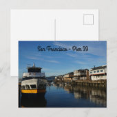San Francisco Pier 39 #6 Briefkaart (Voorkant / Achterkant)