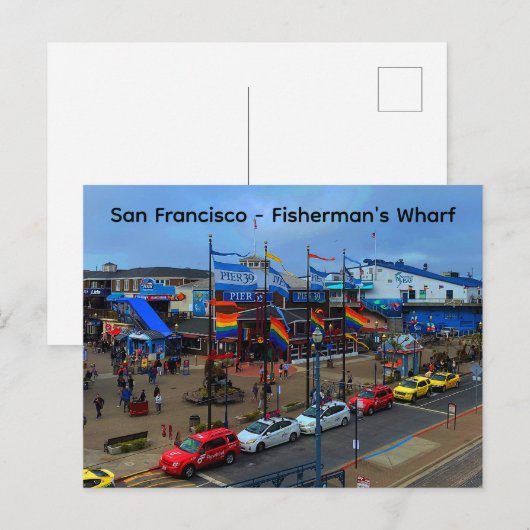 San Francisco Pier 39 Pride #1-2 Briefkaart (Voorkant / Achterkant)