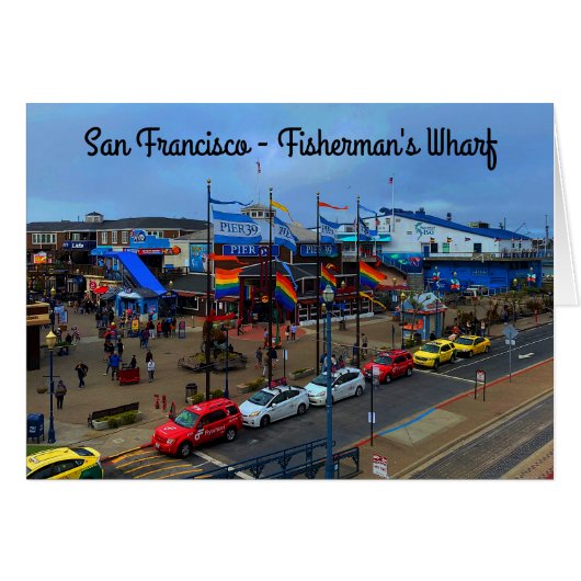 San Francisco Pier 39 Pride #1-2 kaart (Voorkant Horizontaal)