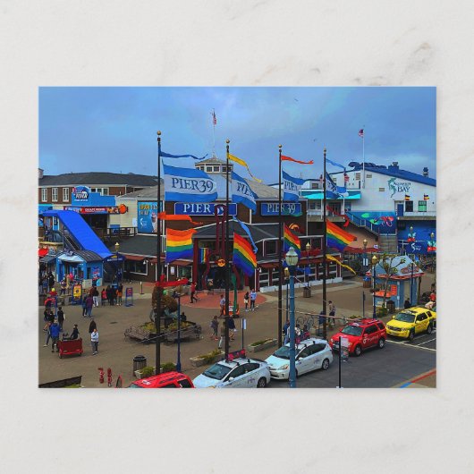 San Francisco Pier 39 Pride #1-3 Ansichtkaart Briefkaart (Voorkant)