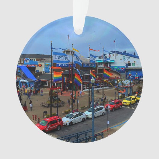San Francisco Pier 39 Pride #1 Ornament (voorkant)