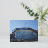 San Francisco Pier 39 Whale Mural Briefkaart (Staand voorkant)
