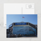 San Francisco Pier 39 Whale Mural Briefkaart (Voorkant / Achterkant)