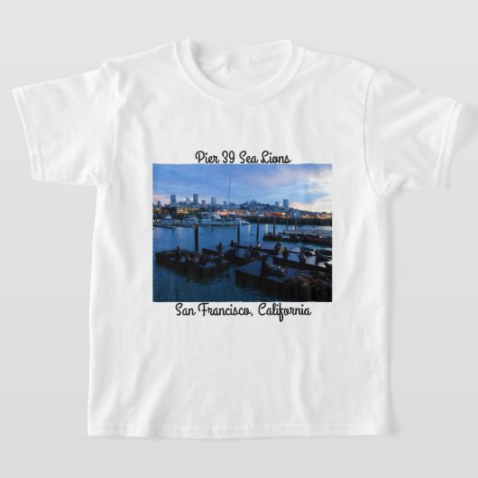 San Francisco Pier 39 Zee Lion #7 T-shirt (Laagn)