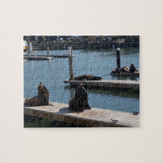 San Francisco Pier 39 Zee Lons #3 Jigzaag Puzzle Legpuzzel (Horizontaal)