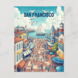 San Francisco Pier Briefkaart