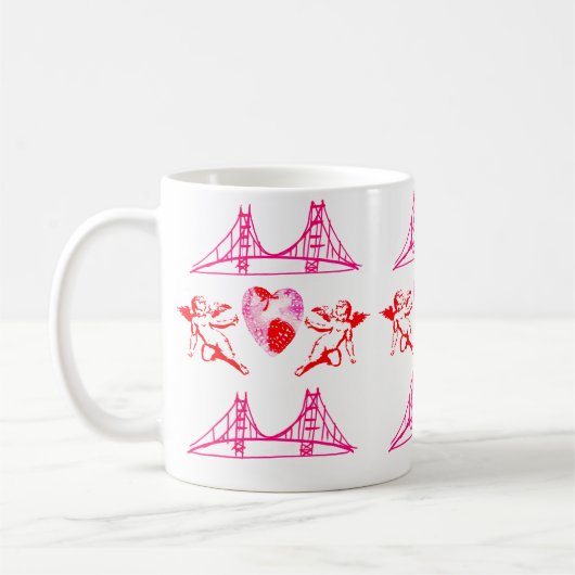 San Francisco Pink Cupids Koffiemok (Links)