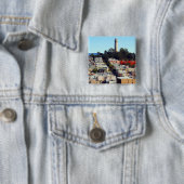 san francisco pionier park vierkante button 5,1 cm (In situ)