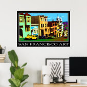 San Francisco Pop Art 69 - Foto Art Poster (Thuiskantoor)