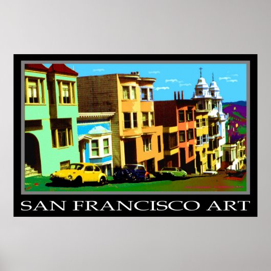 San Francisco Pop Art 69 - Foto Art Poster (Voorkant)
