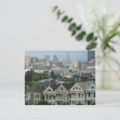 San Francisco Postcard Row Stadsscene Fotografie (Staand voorkant)
