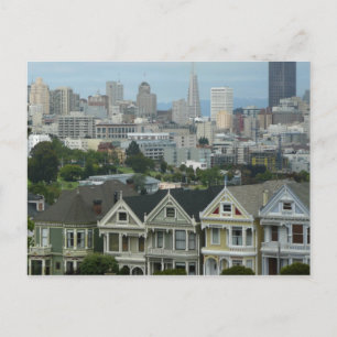 San Francisco Postcard Row Stadsscene Fotografie Briefkaart