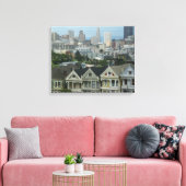 San Francisco Postcard Row Stadsscene Fotografie Canvas Afdruk (Insitu (Woonkamer))