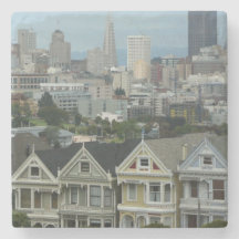 San Francisco Postcard Row Stadsscene Fotografie