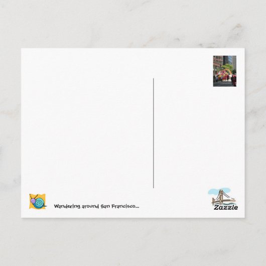 San Francisco Pride Parade... Briefkaart (Achterkant)
