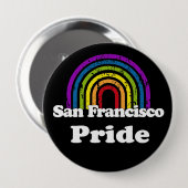 SAN FRANCISCO PRIDE RONDE BUTTON 4,0 CM (Voorkant /achterkant)