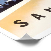 San Francisco Print California Reisposter (Hoek)