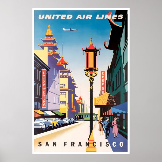 San Francisco Print California Reisposter (Voorkant)