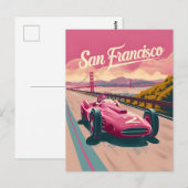 San Francisco  raceauto Briefkaart (Voorkant / Achterkant)