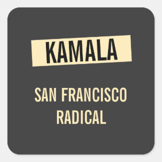 San Francisco Radical Harris Vierkante Sticker