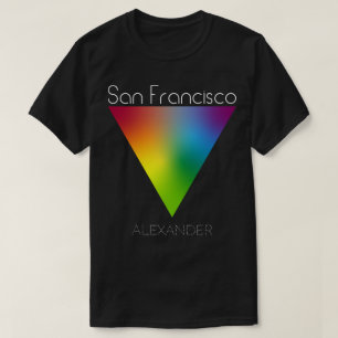 San Francisco Rainbow Triangle Gay LGBT Queer Name T-shirt