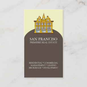 San Francisco Real Estate Business Card Template Visitekaartje